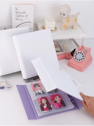 Color Blocking A5 Binder Kpop D Ring Photocard Collect Book Magnetic Buckle Card Holder Idol Photo Card Album