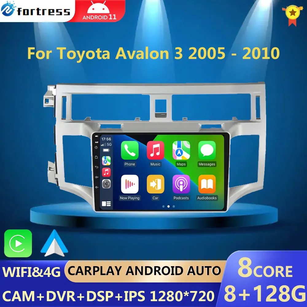 

Android 13 Carplay Auto For Toyota Avalon 3 2005 - 2010 Car Radio Multimedia Player Navigation Stereo GPS WIFI+4G 360 Camera DSP