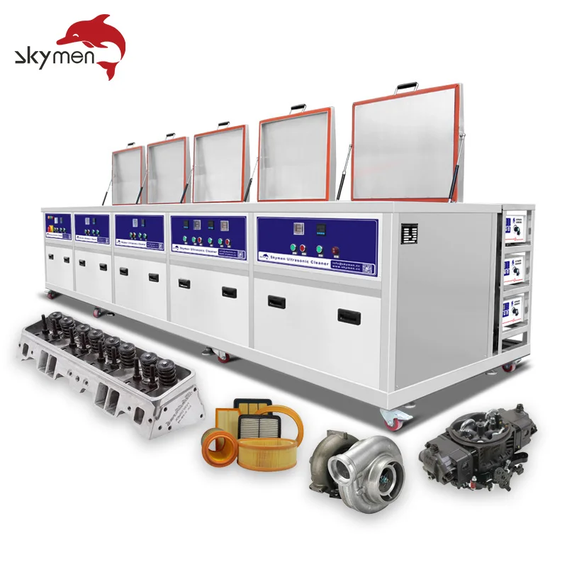 Factory Five Chambers Industrial Parts And Electronic Equipment Ultrasound Precise Cleaning Solutions Maquina De Limpieza