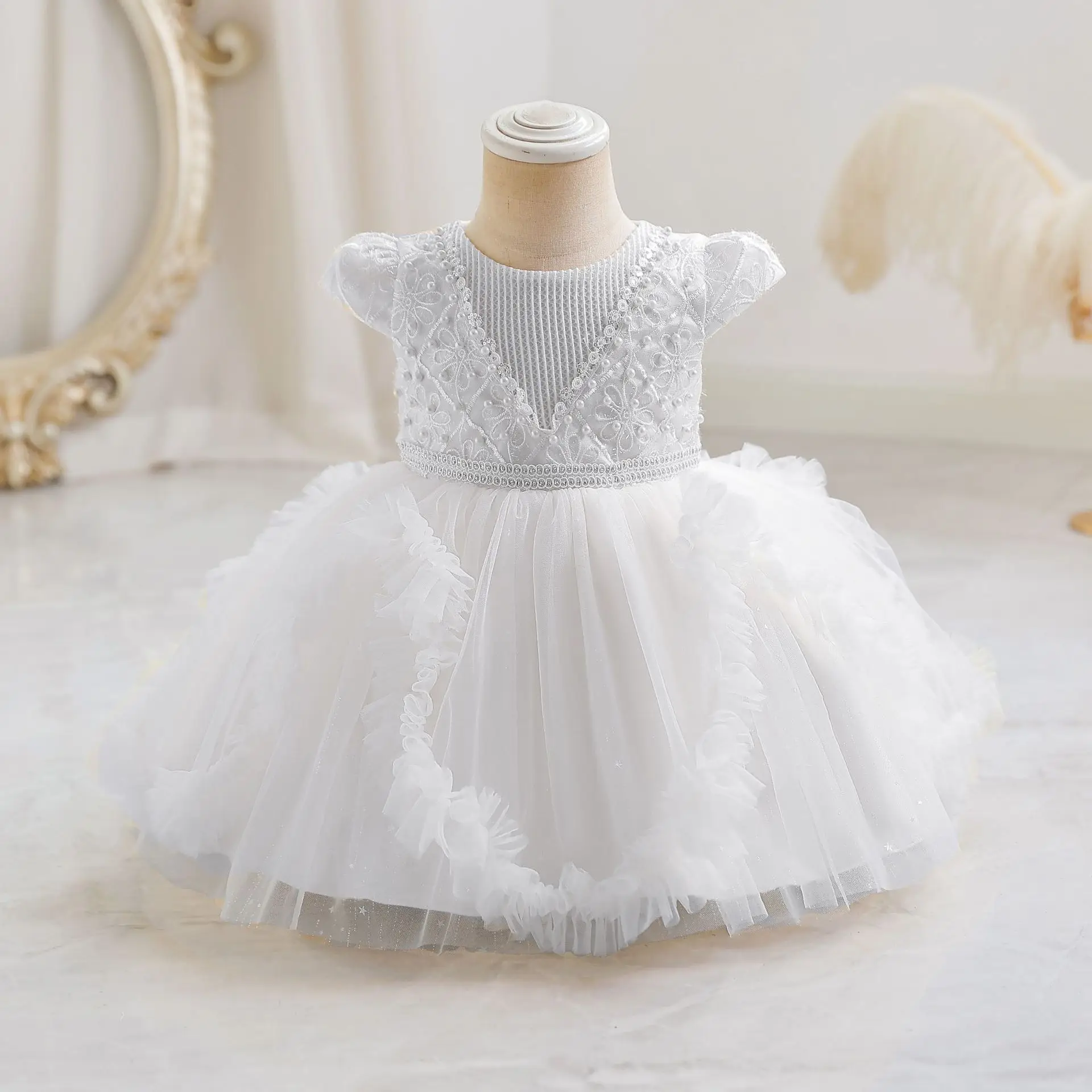 Robe de Princesse Bouffante pour Enfant, Tenue de Bal, de Spectacle, de Soirée, N240