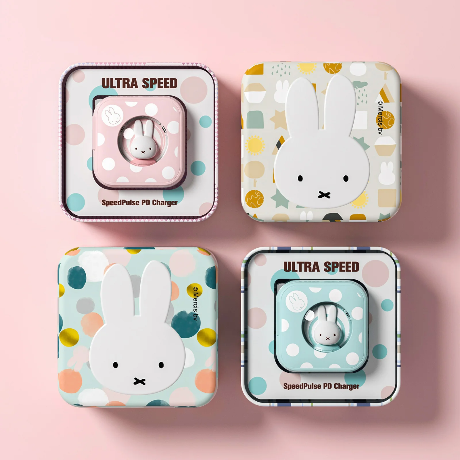 MIPOW&Miffy Foldable Power Adapter Charger （30W)