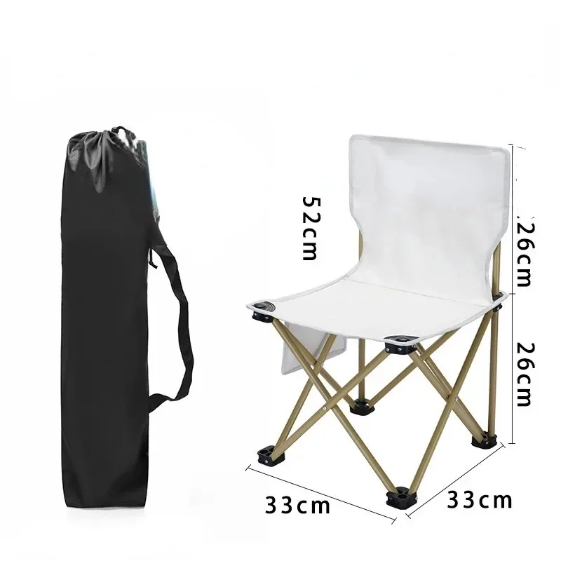 

Ultralight Folding Fishing Chair Camping Seat Picnic Portable Carry The Oxford Cloth Stool Outdoor BBQ Chairs