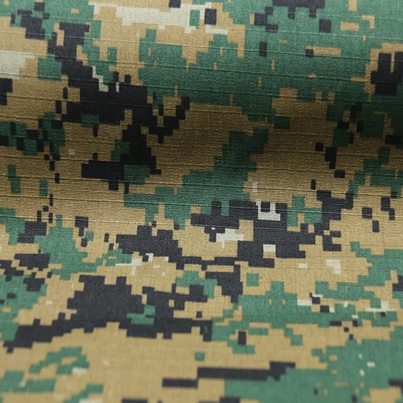 US Camouflage Fabric CQB USMC TC Plaid Polyester Cotton Cloth