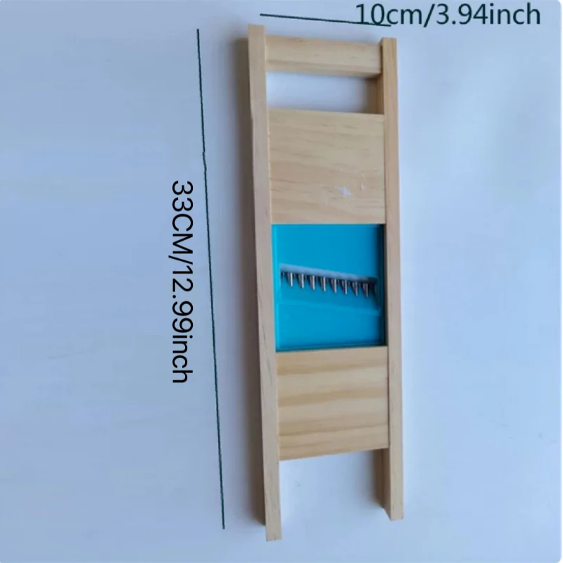 Fries Grid Stainless Potato Grid Steel Potato Kitchen Wooden Home Chip Shred Potato Vegetable French Gadget Cutter Grater Slicer
