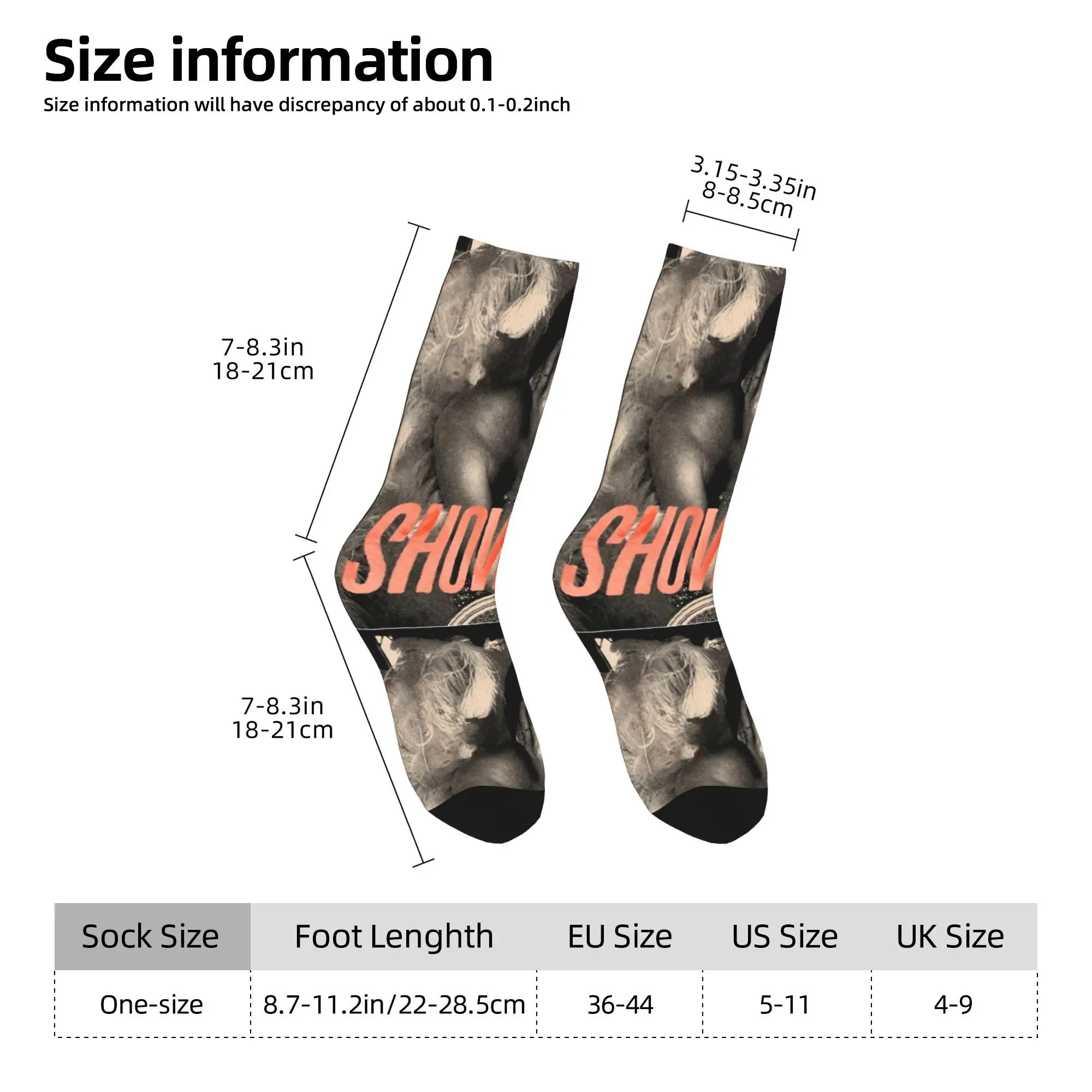 쇼걸 앨범 스타킹 트렌디 양말 남여 공용 남성 편안한 양말 가을 달리기 스포츠 프린트 항균 양말 선물