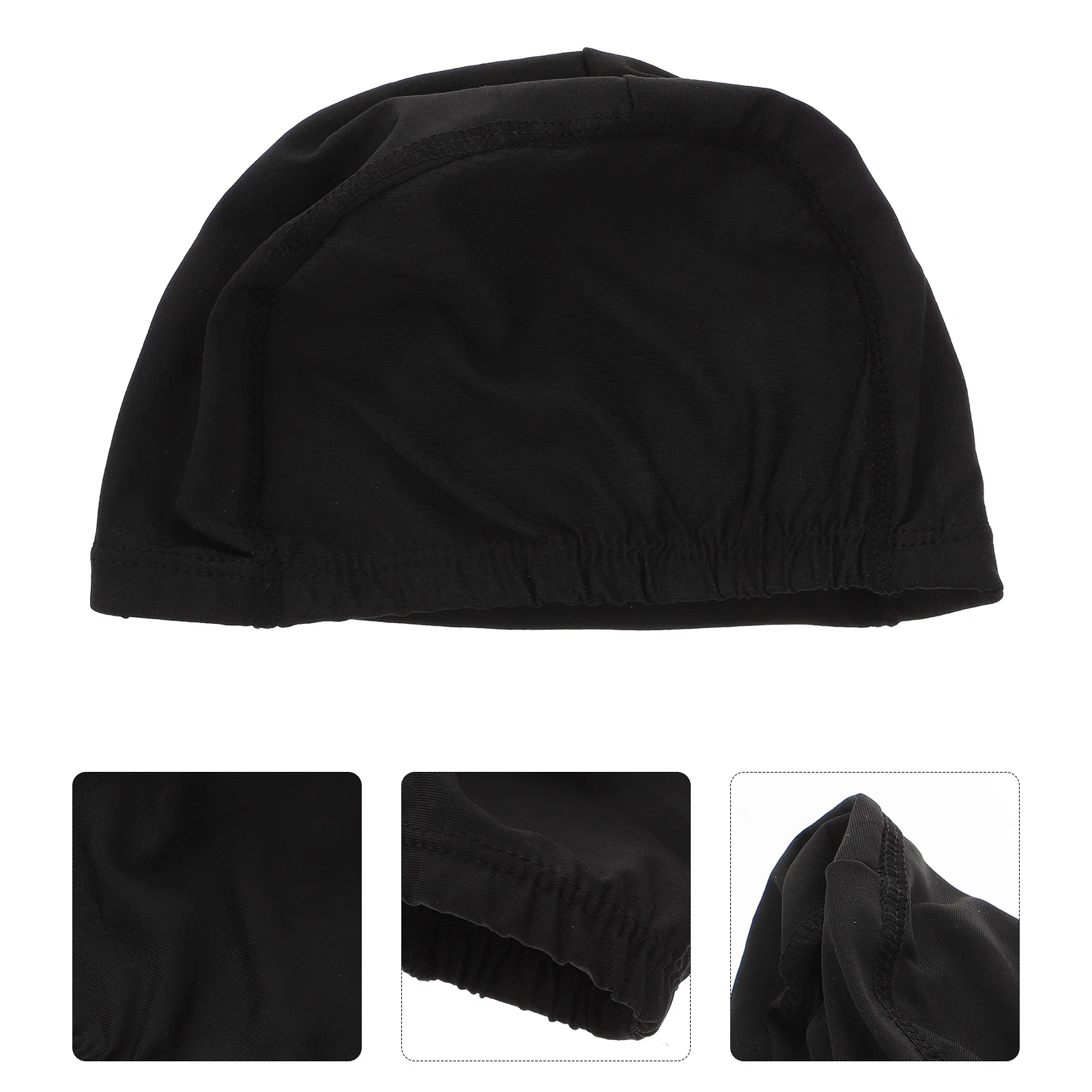 

2Pcs Waterproof Swim Caps Polyester Material Lightweight Non-Slip Swimming Hats for Adult Reduce Resistance Ideal for Pool