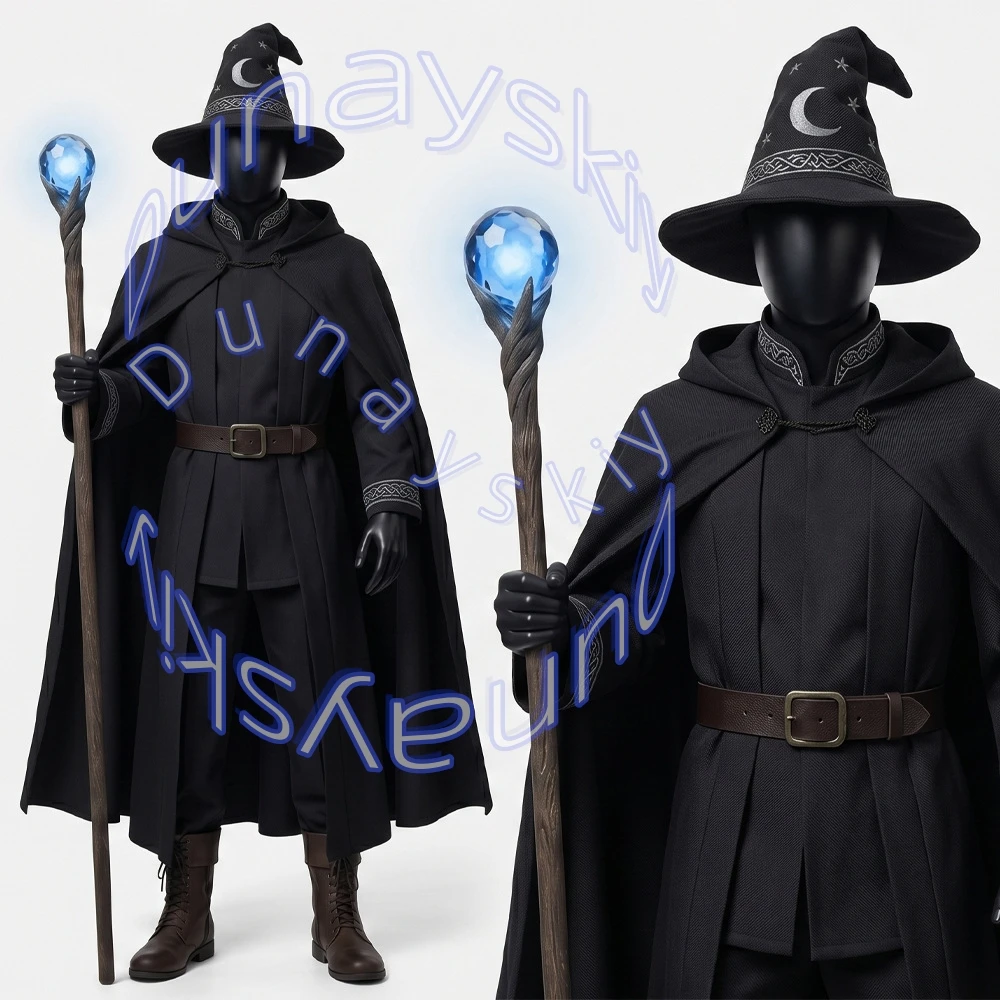 Disfraz de Wonka para Halloween, disfraz mágico, conjunto de capa de cosplay, chal de mago para Halloween, disfraz para actuación en escenario, disfraz de Halloween