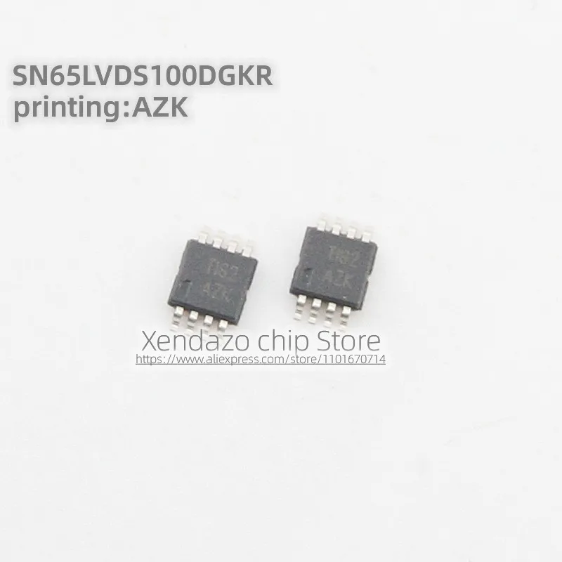 

5pcs/lot SN65LVDS100DGKR SN65LVDS100 Silk screen printing AZK MSOP-8 package Original genuine Driver chip