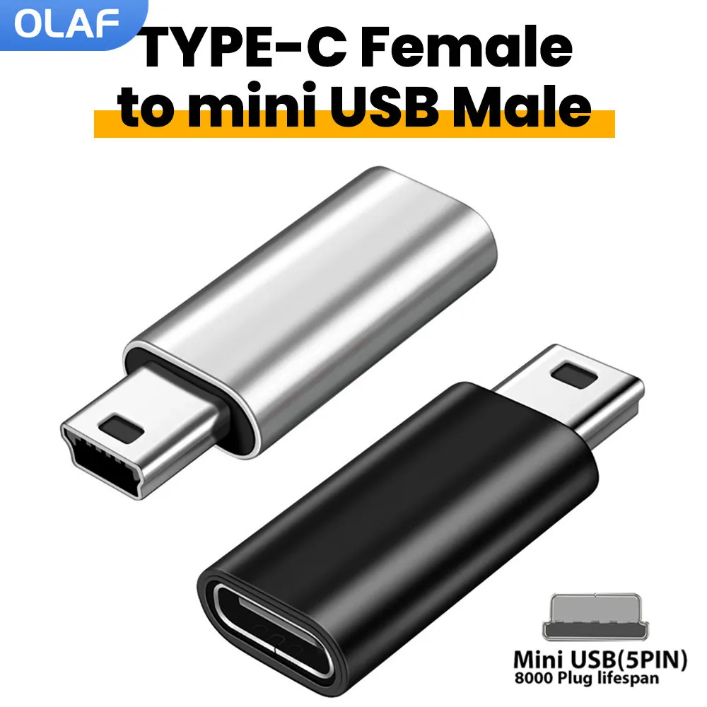 

Olaf USB Male To Type C Female Adapter Support Charging Data transfer adadptor For phone Camera Gps Radio adapter