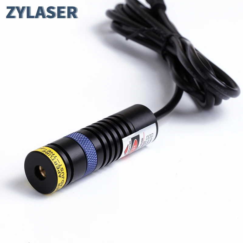 Plastic Lens 18X65mm Focusable 450nm Blue Line/Cross Line Laser Diode Module with Adapter&EU Holder for Positioning Cutting