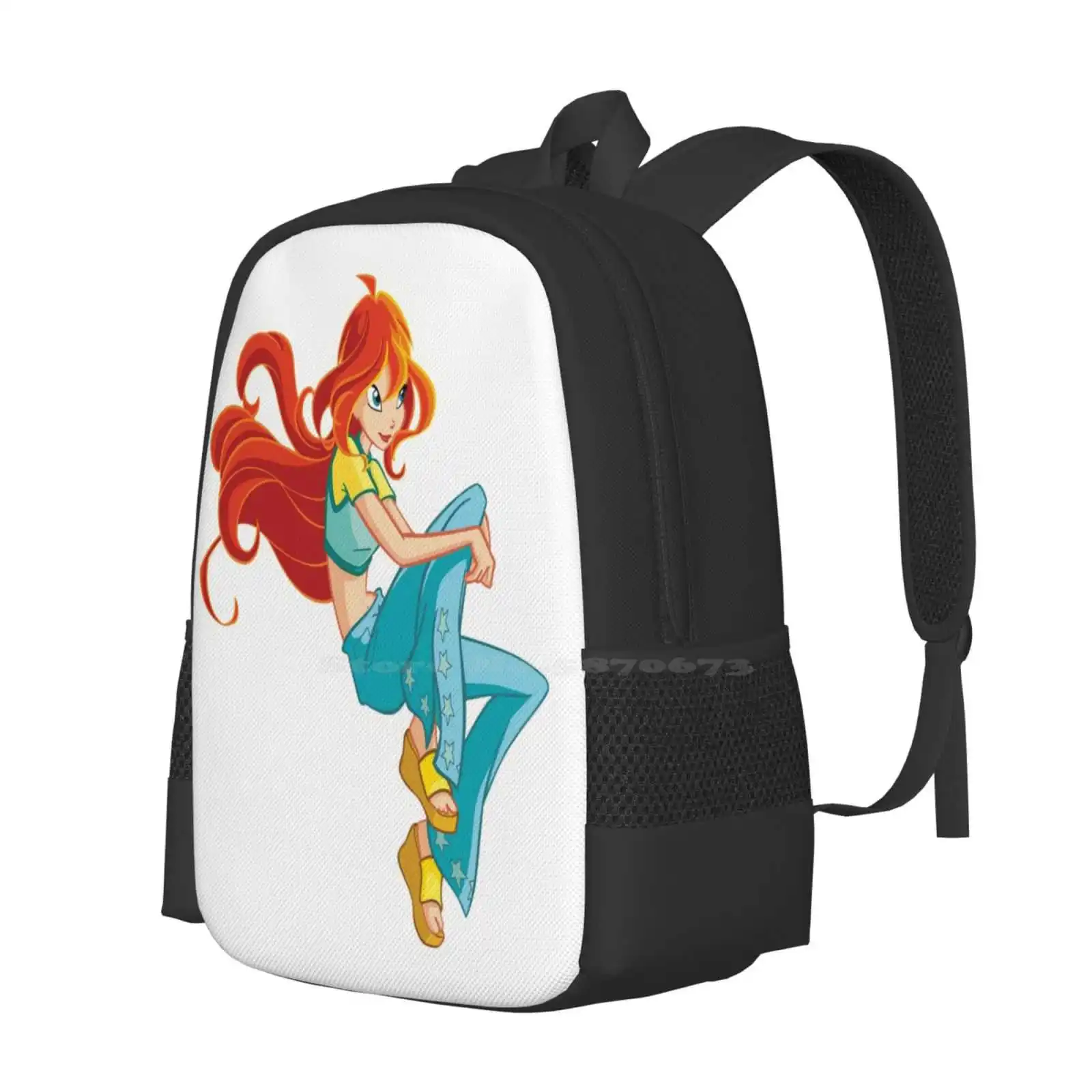 Tas sekolah Bloom untuk gadis remaja tas Travel Laptop Bloom Fairy Winx gadis Fate peri bentuk peri Charix antienchx