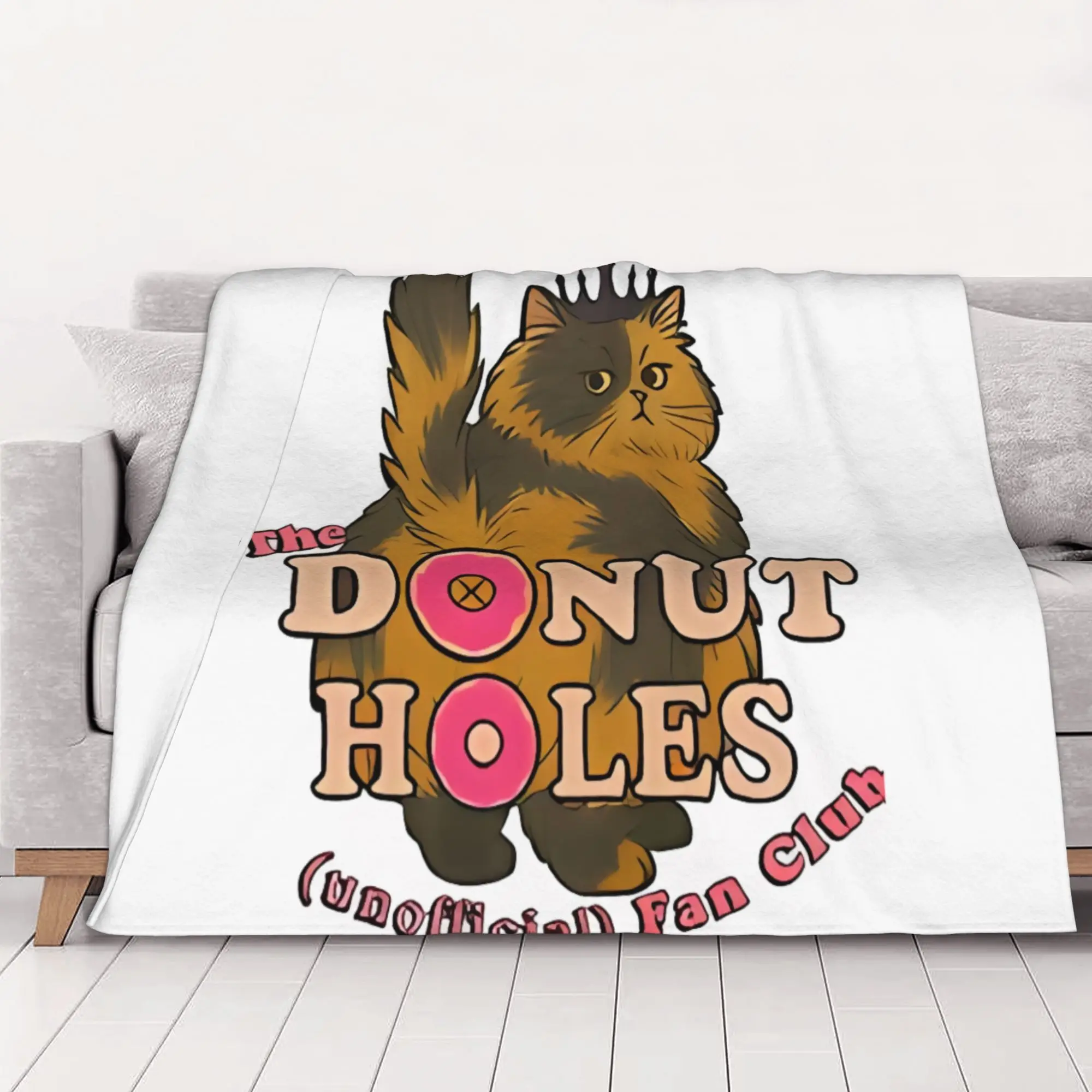 1PC Donut Holes Fan Club Dungeon Crawler Carl home room decorations Winter Blankets for Adults Bedding Home Interior Sofa Knee