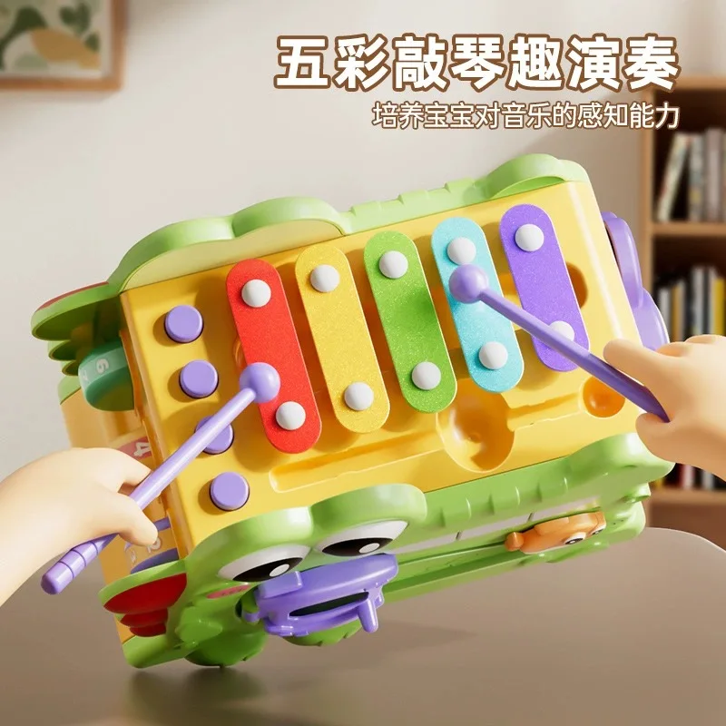 Kids Early Learning Interactive Toy Whack-a-Mole Musical Piano Puzzle Toy (Battery Not Included)