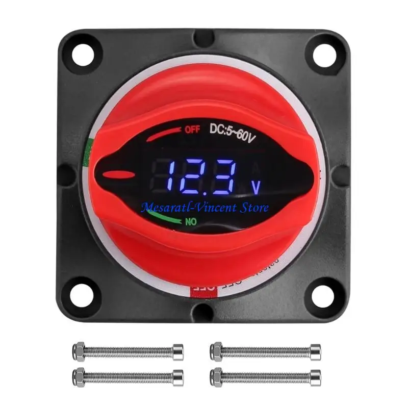 A70F 250A Hochstrom-Universal-Batterietrennschalter mit digitaler Spannungsanzeige, geeignet für den Einsatz auf Booten und LKWs – Detail 10
