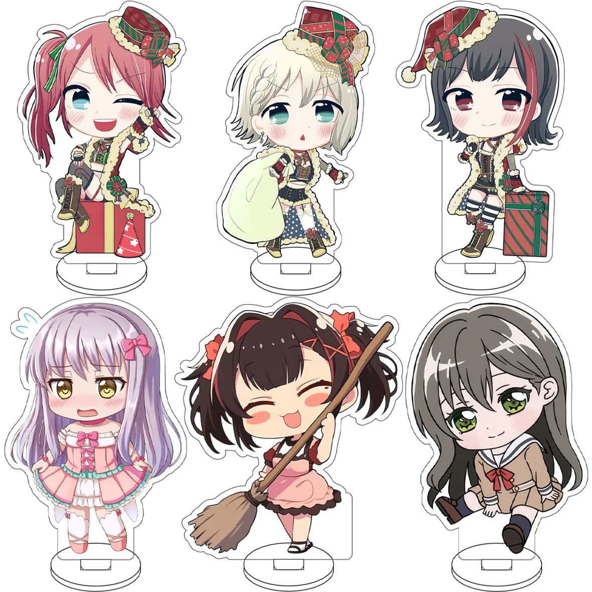 

Anime BanG Dream! Maruyama Aya Aoba Moka Shirasagi Chisato Tsurumaki Kokoro Cos 10CM Acrylic Figure Stand Cute Ornaments Gifts