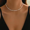 Fashionable  Natural Seashell Beaded Necklace Shell Pendant Ocean Inspired Jewelry Choker Suitable For Women Holiday Party Daily