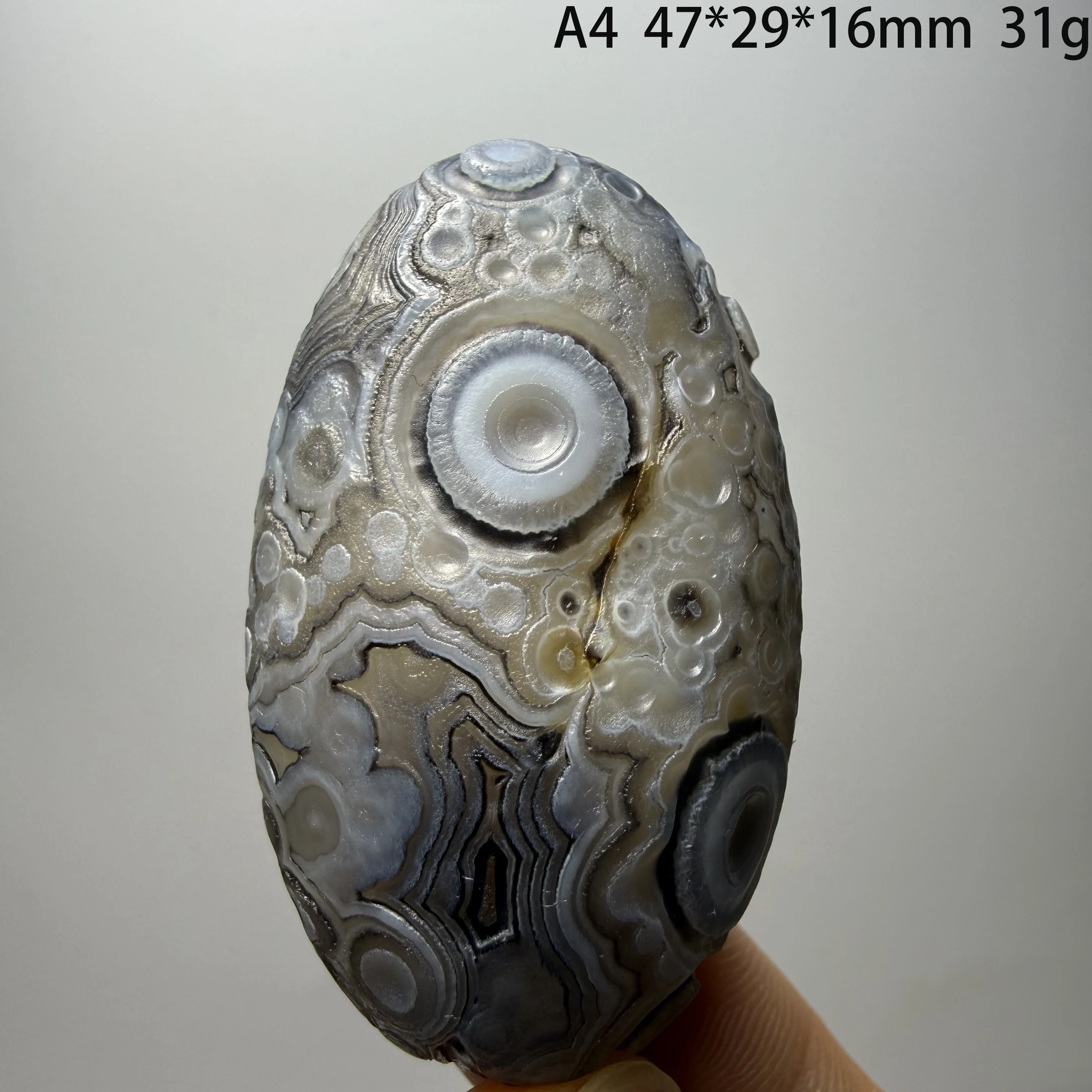 Oval Gobi Agate Eye, Ideal for Chakra Healing, Mineral Energy Gemstone, Perfect for Home Decoration and Gifts. A3-1-5 - view 4