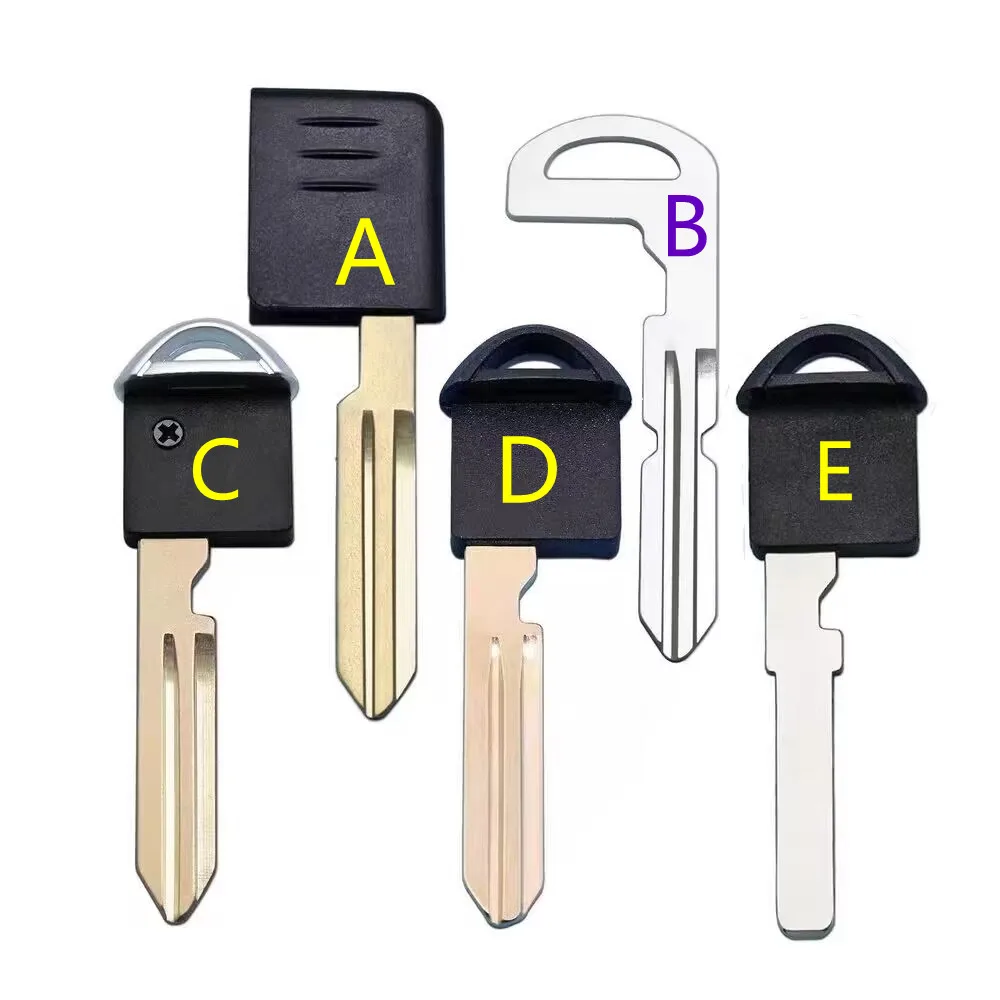 

10pcs/lot Emergency Smart Insert Key Blade Blank for Nissan Tiida Versa Sentra Leaf Qashqai Teana X-Trail GTR Remote Key Uncut