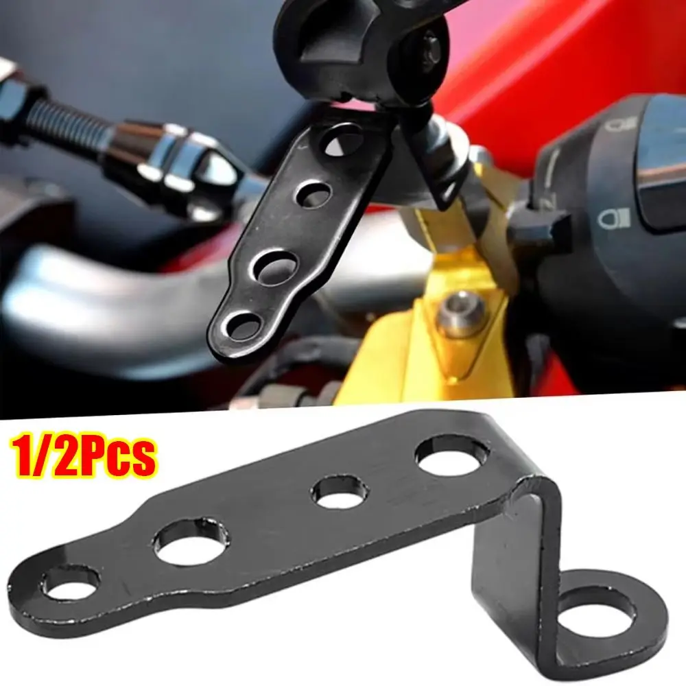 

1/2Pcs Stainless Steel Head Light Bracket Black Silver Multi-purpose Rearview Mirror Lamp Bracket Motorcycles Headlight Bracket