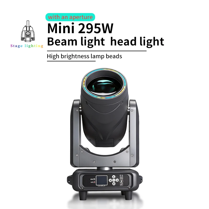 

Светодиодный прожектор 295 Вт с подвижной головкой, RGB-апертурой и регулируемым эффектом эллиптической призмы, подходит для выступлений на музыкальных фестивалях и дискотеках.