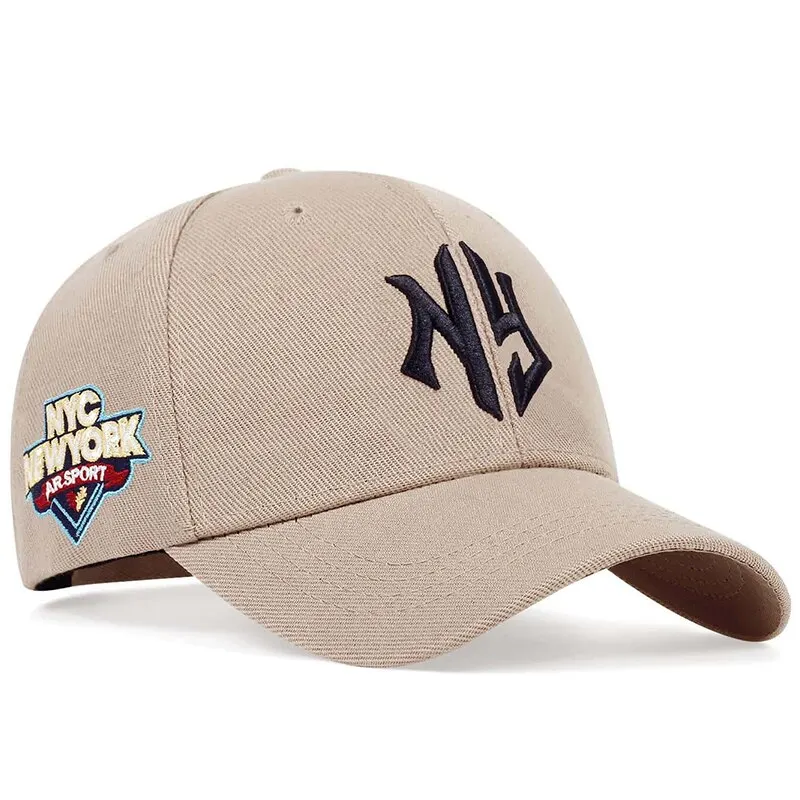 Modne litery NEW York haftowane czapki hip-hopowe na zewnątrz regulowane baseballówka w stylu Casual czapki kapelusz przeciwsłoneczny