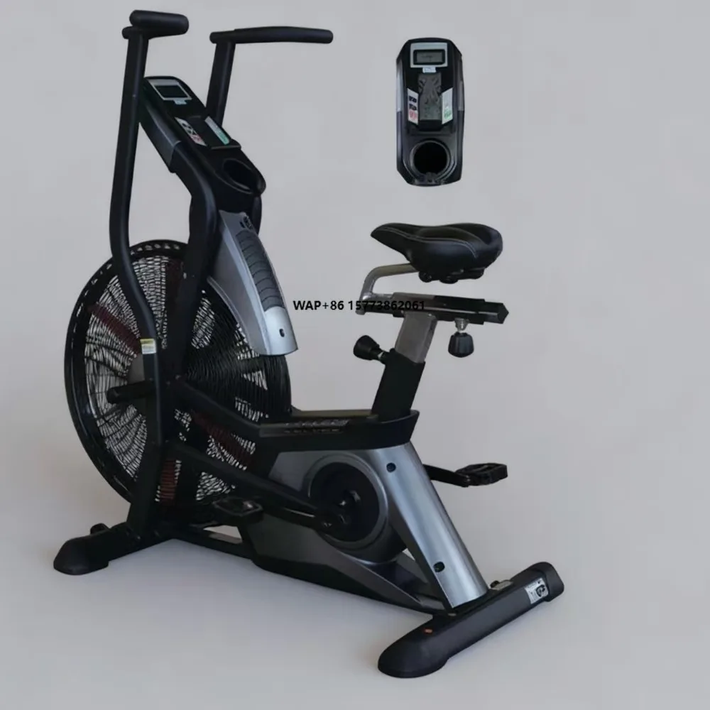 

New Indoor Ultra Quiet Wind Resistance Exercise Bike Commercial Multi-Purpose Fitness Digital Screen Air Bike
