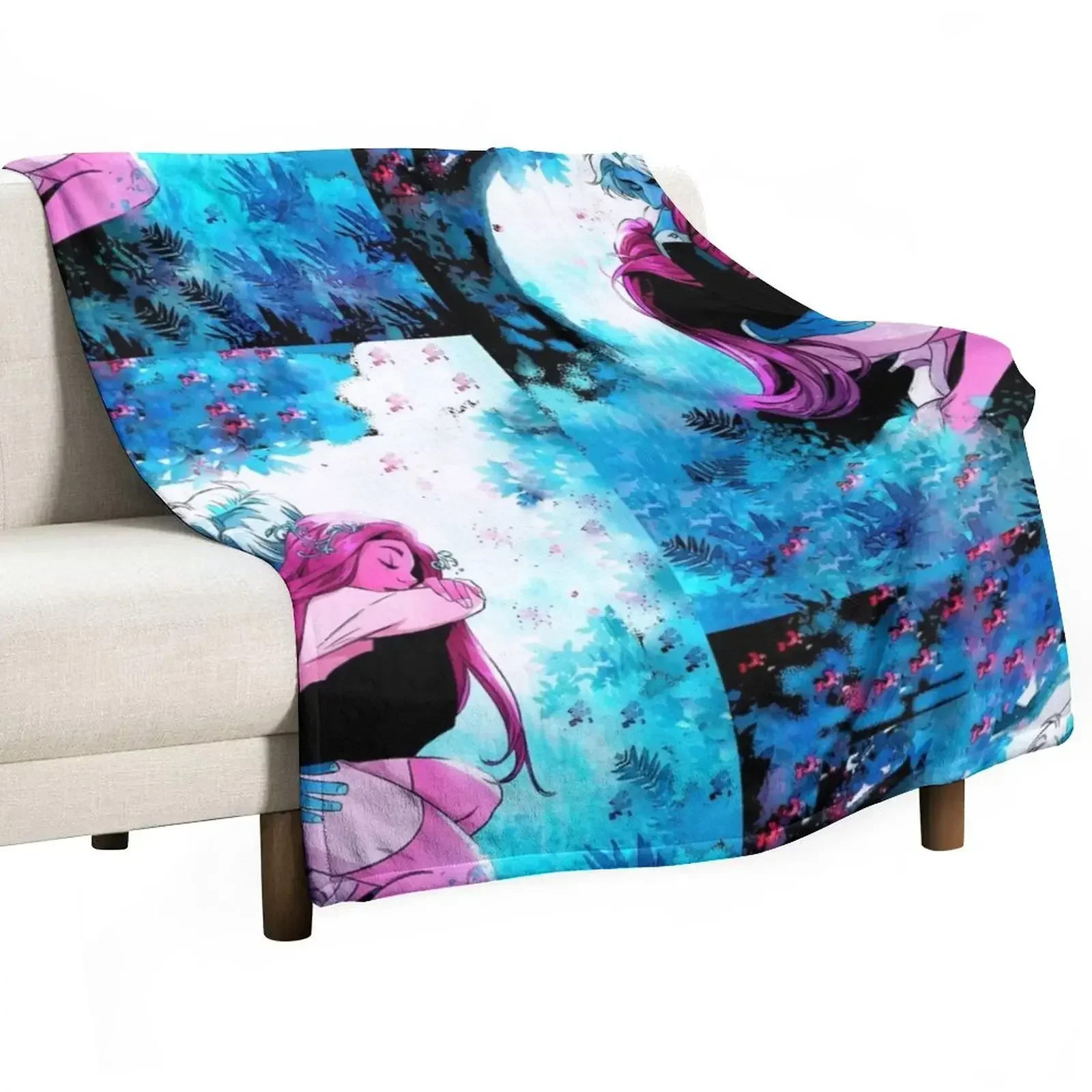 Lore Olympus Poster - Hades Persephone Sticker Throw Blanket for sofa Multi-Purpose Blankets