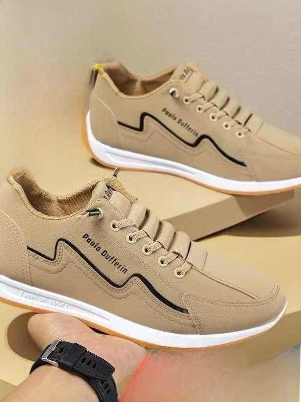 Autumn New Style 2025 Breathable Casual Thick Bottom Lazy Man Sports Board Shoes Agan Shoe Slip-On Men's Shoe Comfortable Sne...