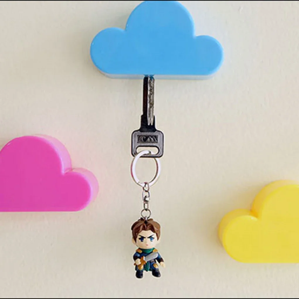 Creative Key Holder Home Storage Holder Hanger Cloud Shape Magnetic Magnet Keychain Holder Wall Decor Gift Magnetic Hooks