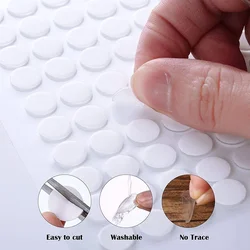 Nano Gel Mat Transparent Tape Round Traceless Removable Sticky Double-Sided Adhesive Tape for DIY Craft Poster Hand Decor