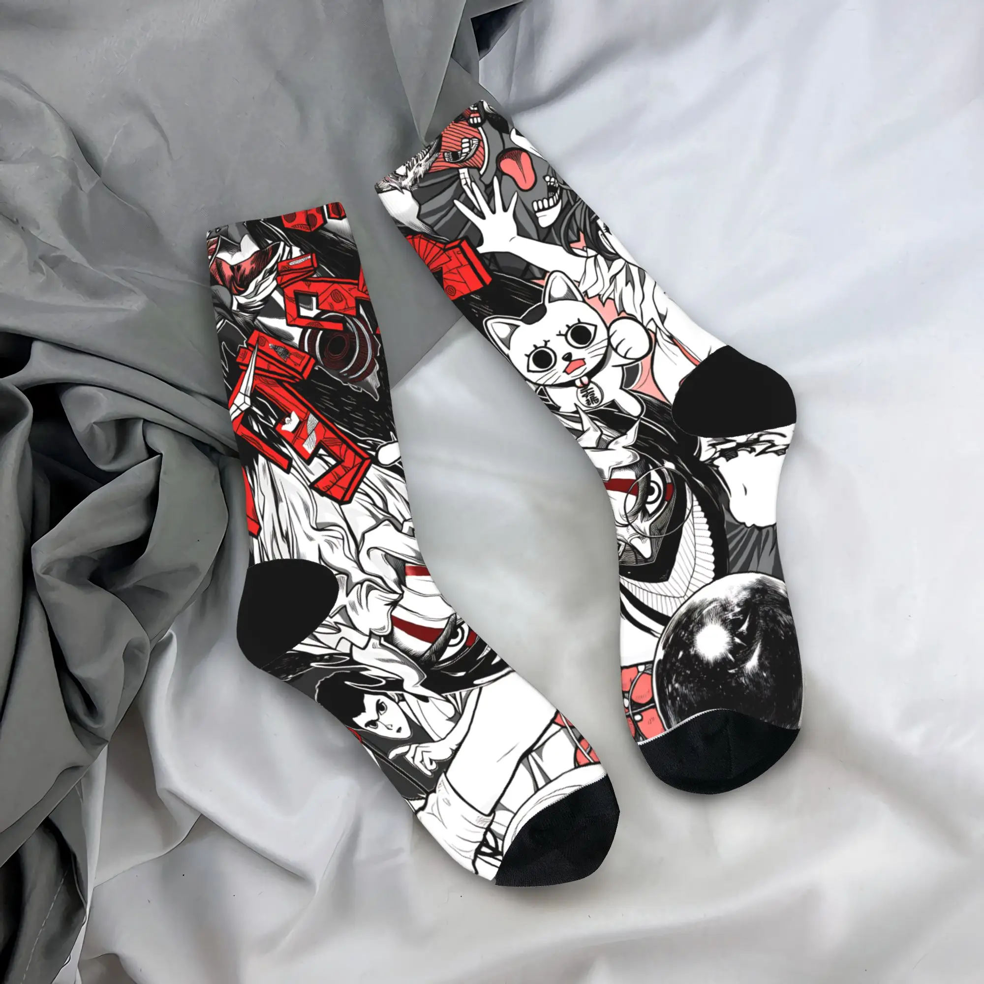 

Anime DanDaDan Stockings Graphic Fashion Socks Autumn Non Slip Socks Couple Climbing Warm Soft Socks