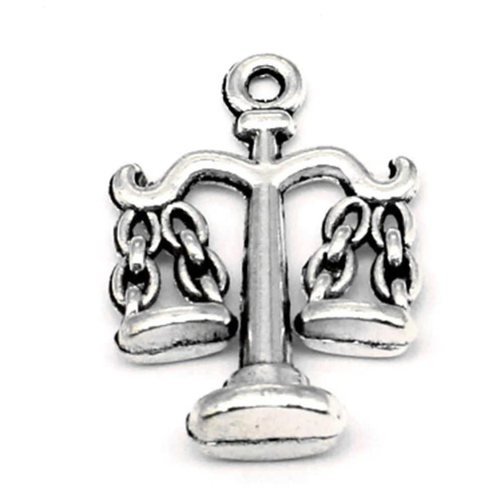 Beautiful Jewelry Craft Diy Charms Scales Antique Silver Color Women Pendant 15x22mm 10pcs