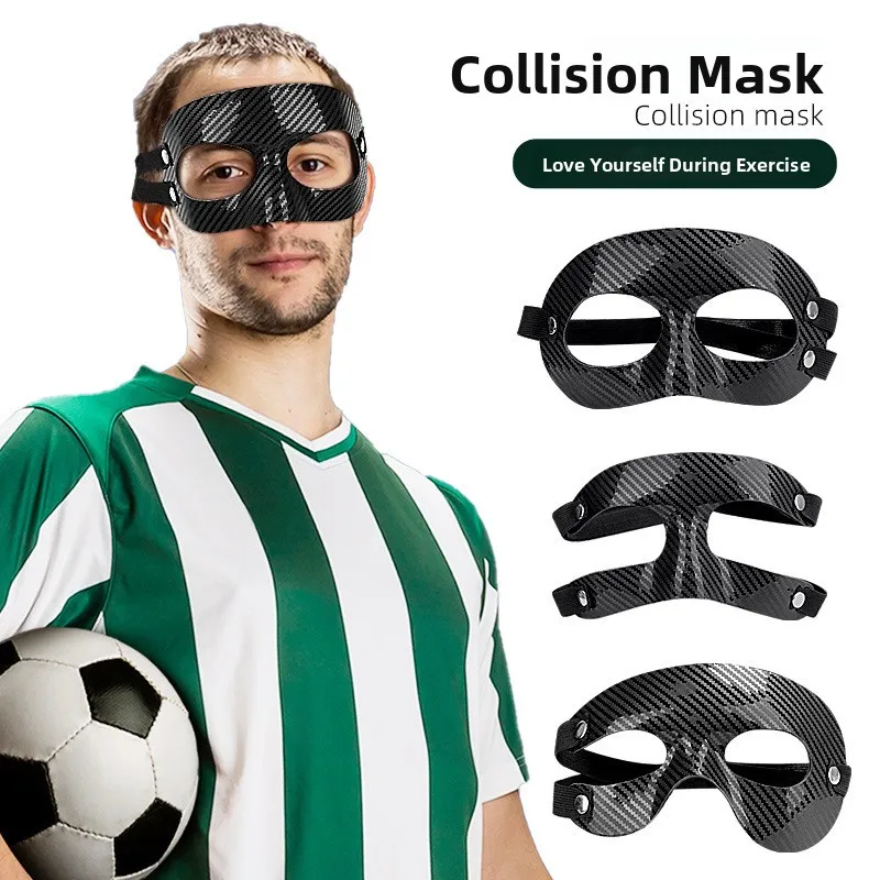 

New Face Mask Half Face Basketball Collision Protection Nasal Guard Football Match Breathable Protective Face Mask Sports Equ...