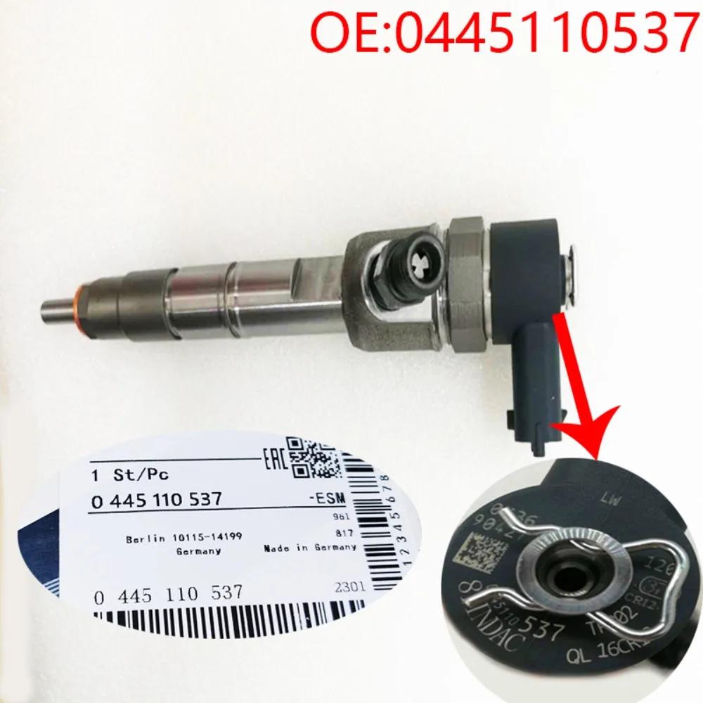 0445110537 Common rail injector is suitable for Bosch Jiangling Quanshun Isuzu Qingling injector 0 445 110 537