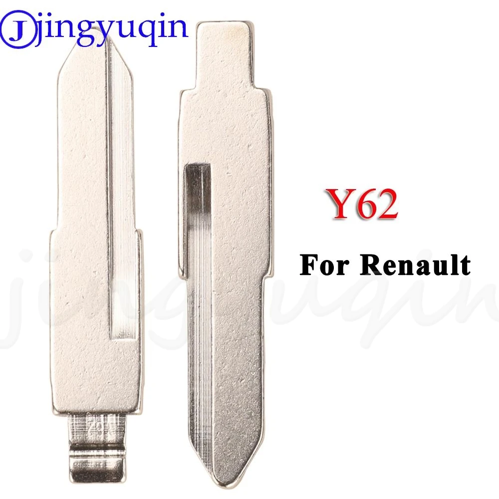 jingyuqin Remote Car Key Uncut Blade #TS-62 Y62 KD VVDI JMD Remote Key Blade For Renault Replacement Flip Key Blade Blank