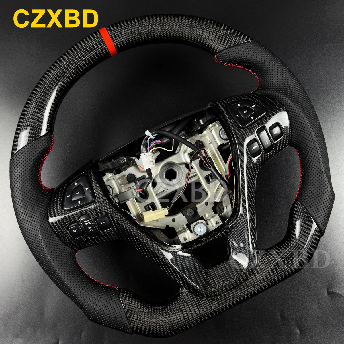 

For Ford Explorer 2011-2015 Real Carbon Fiber Steering Wheel High Quality Customized Newly Made