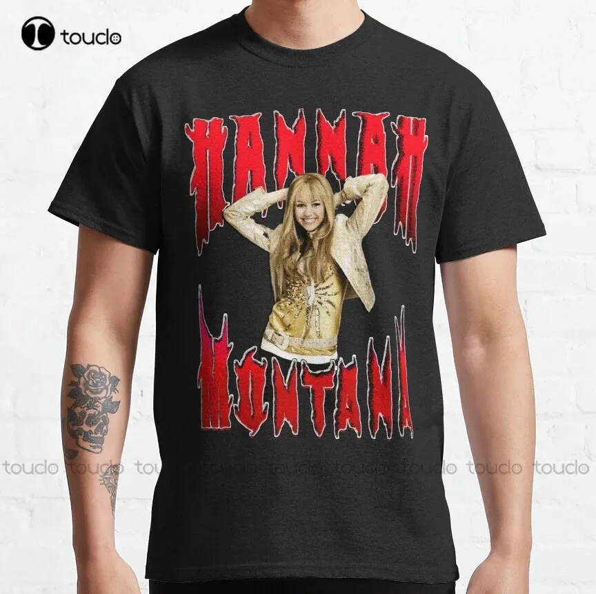 Hannah Montana Is A Star Classic T-Shirt Mom Shirts For Women Custom Aldult Teen Unisex Digital Printing Tee Shirt Xs-5Xl