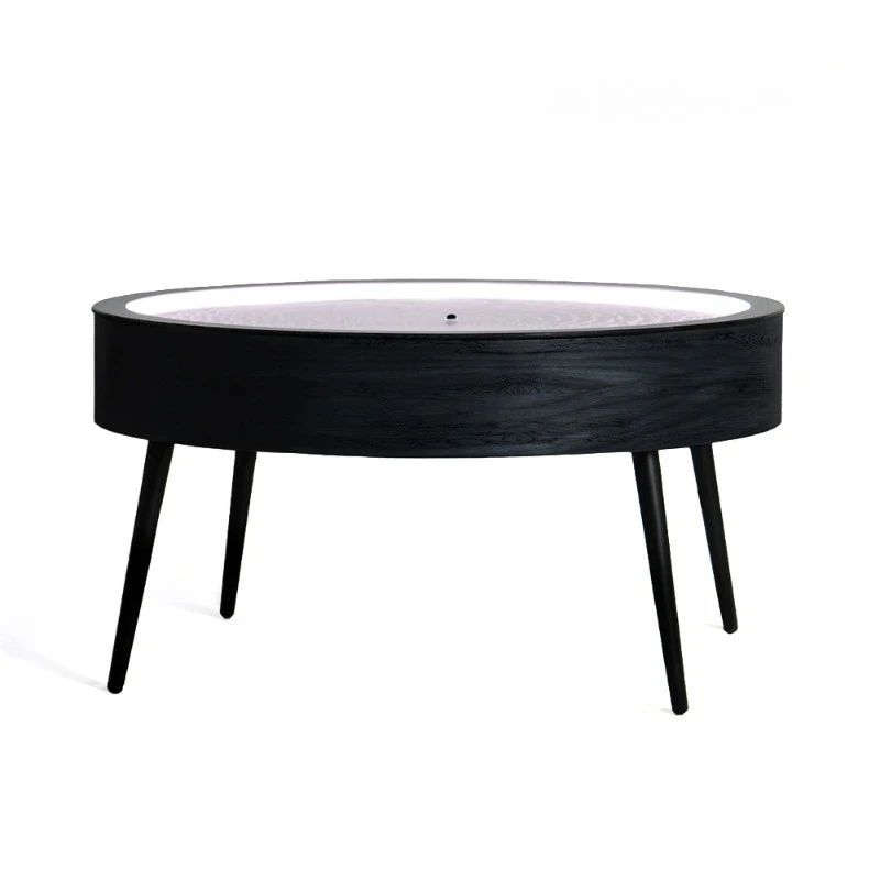 Wooden sand painting coffee table automatic DIY composition sand painting robot ornament, magnetic dynamic sand table ornament