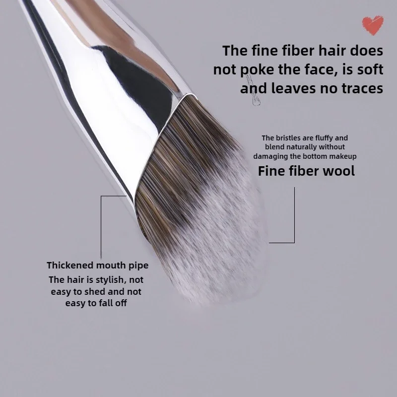 Schuine Hoofd Gezicht Foundation Borstels Witte Kleur Corrector Corrector Borstel Contour Beauty Tool Foundation Concealer