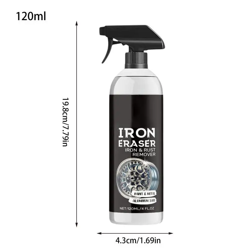 Convertitore di ruggine per inibitore di ruggine in metallo Spray delicato per la rimozione della ruggine Cura delle ruote automobilistiche Dissolvente per ruggine per bici multifunzionale