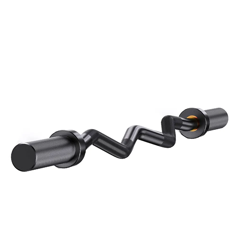 

Compact Textured Curl Barbell for Home Gym Free Weight Sets