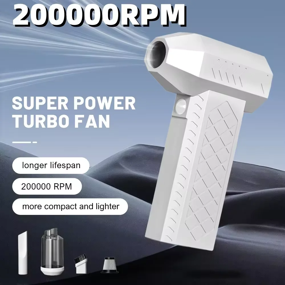 

Powerful Air Blower 200000RPM Mini Turbo Jet Fan High Speed Turbo Violent Fan Brushless Motor Handheld Duct Fan PC Cleaning Tool