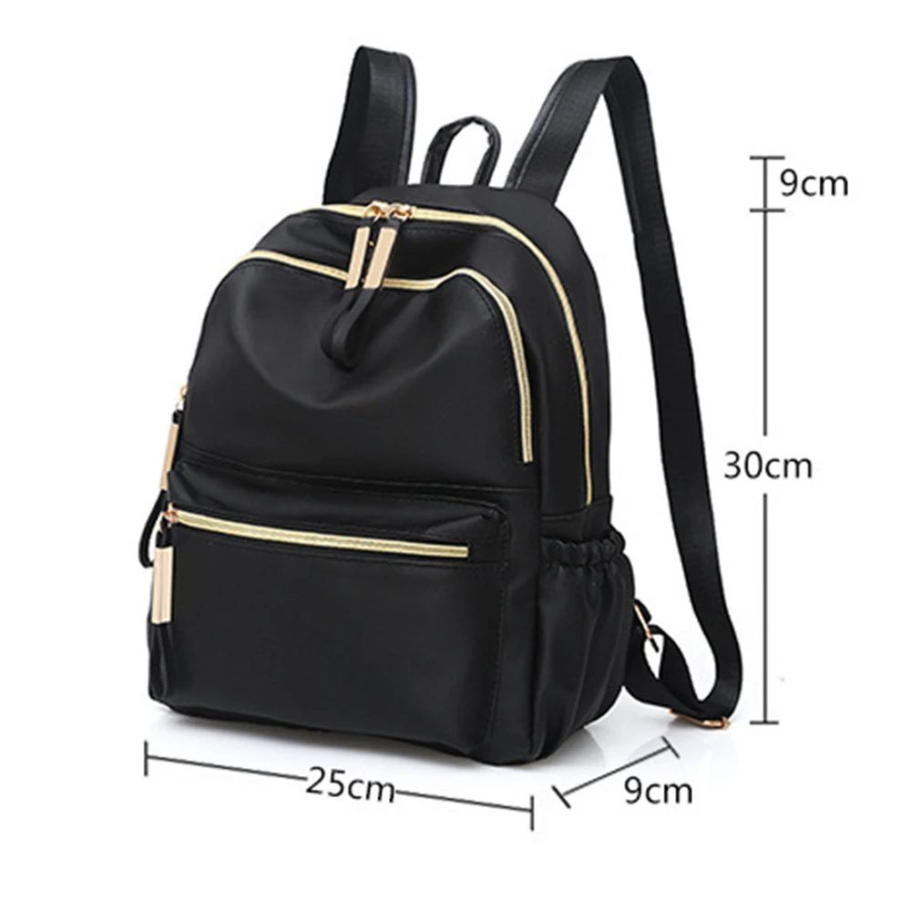 Casual Oxford Backpack Women Waterproof Nylon School Bags for Teenage Solid Color mochila escolar женский рюкзак