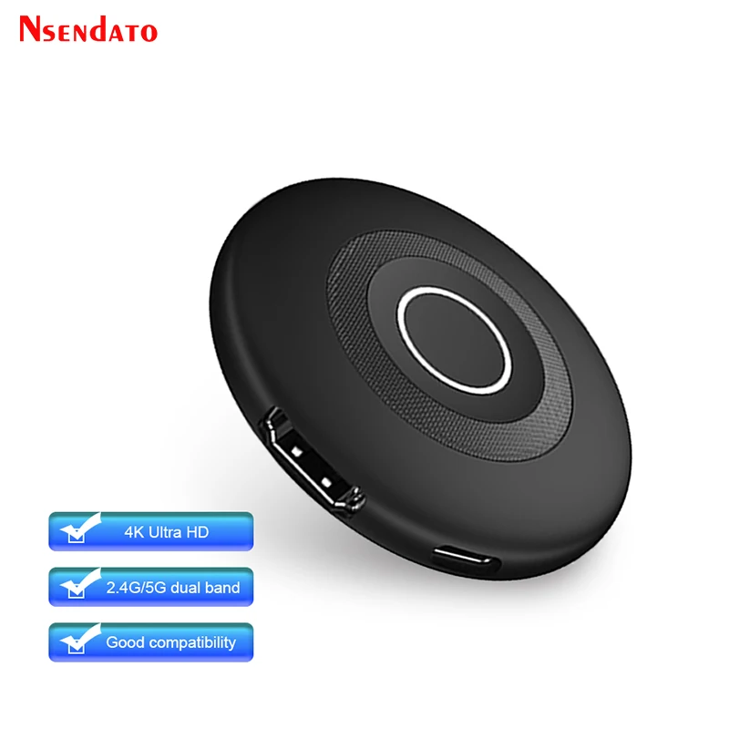 Dwuzakresowy adapter bezprzewodowy WiFi 2.4G/5G do wyświetlania obrazu 4K HDMI, odbiornik do bezprzewodowego udostępniania ekranu TV, dongle do monitora TV