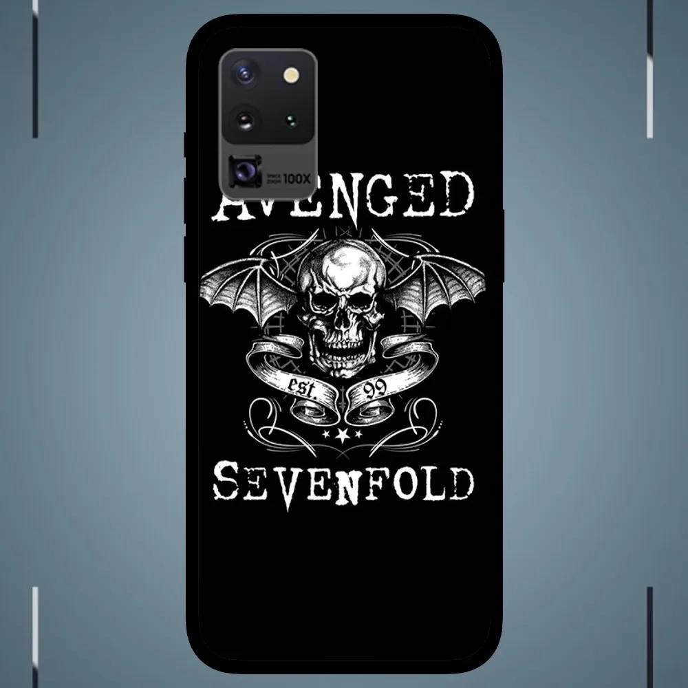 The Band Avenged Sevenfold Phone Case For Samsung Galaxy S24 S23 S22 S21 S20 FE Note 20 Ultra 5G Black Phone Case