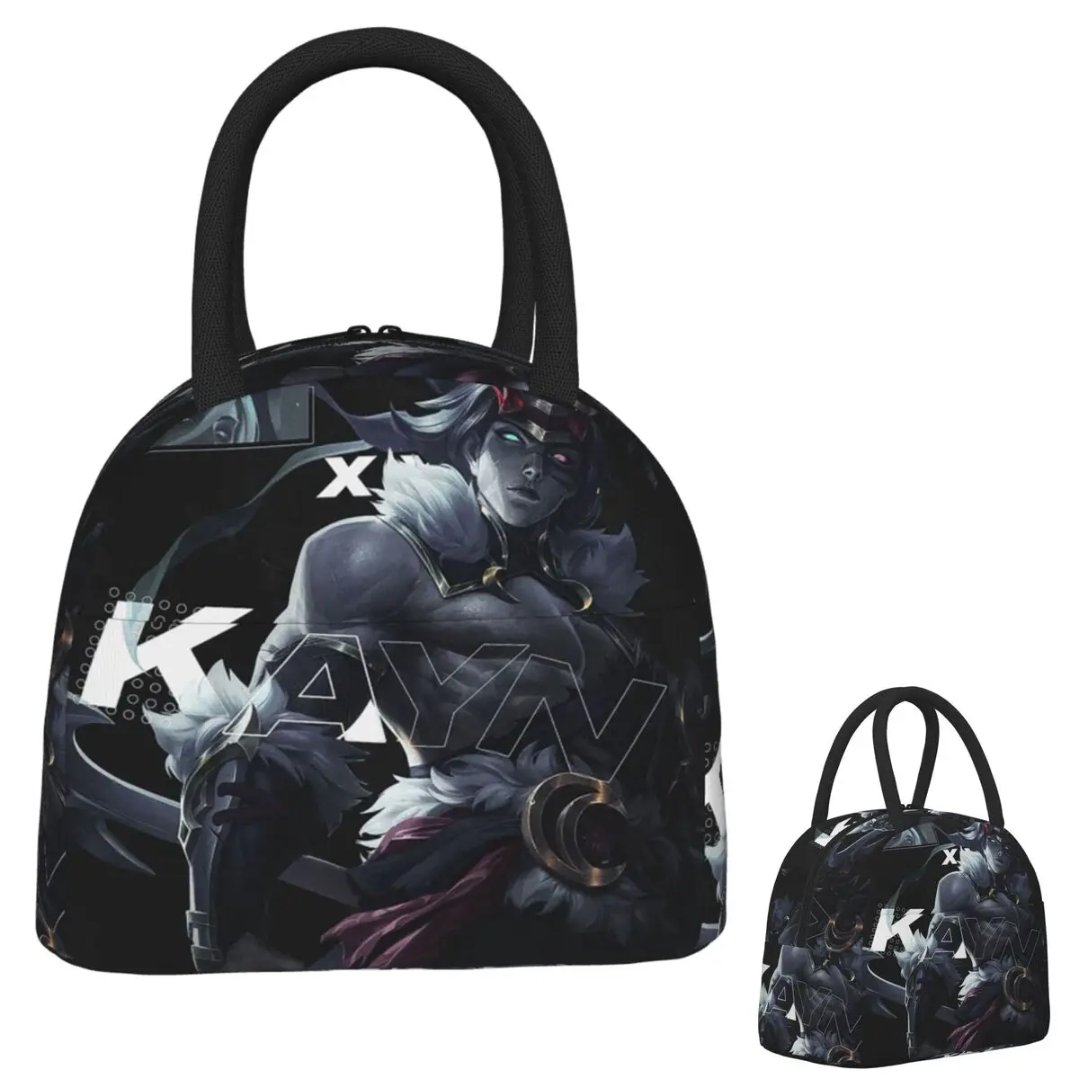 

Kayn LOL League Of Legends Изолированная сумка для обеда для женщин и детей Портативные коробки для еды Термальный ланч-бокс Tote