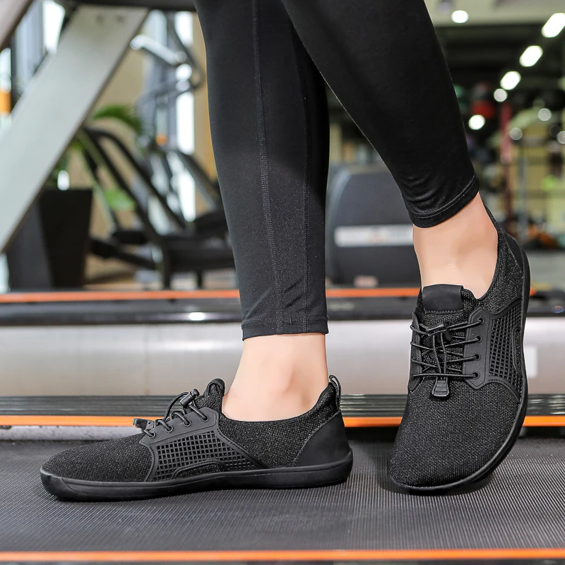 HKDQ – chaussures pieds nus pour hommes et femmes, baskets de marche minimalistes, boîte à bout large, antidérapantes, de Fitness, respirantes, pour femmes