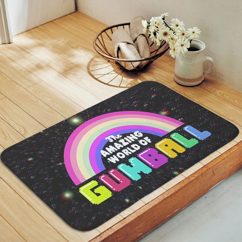 

Main Door Entry Mat the A-Amazing World of G-Gumball Room Floor Carpet Kitchen Bedroom Rug Doormat Slip-resistant Bathmat Home