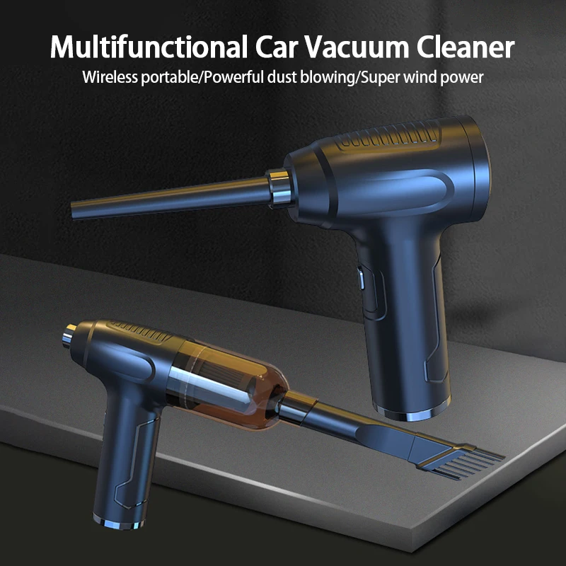 3-In-1 Multifunctional Car Vacuum Cleaner Wireless Air Duster Portable Car Air Blower Duster Air Cleaner for Keyboard Home Car