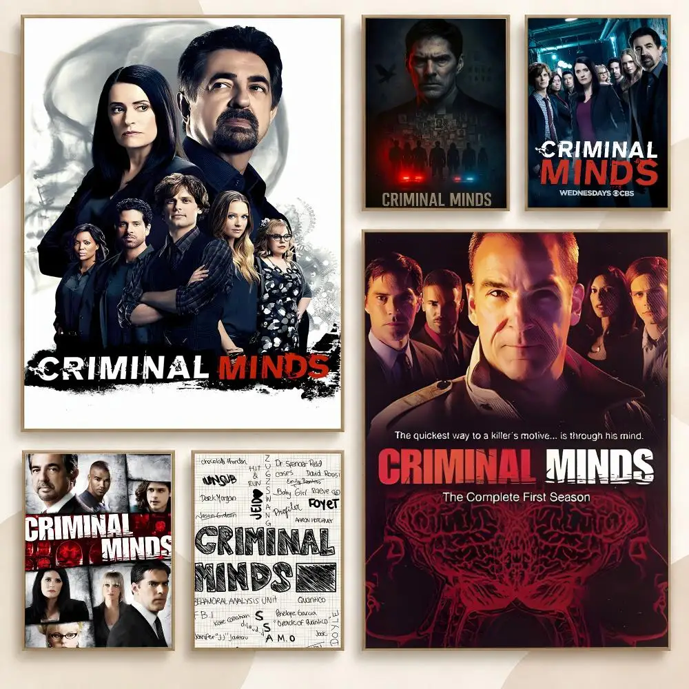 Criminal Minds Classic Movie TV Series 80s 90s Retro Poster Contemporary Wall Art Print for Bedroom & Living Room, Unframed